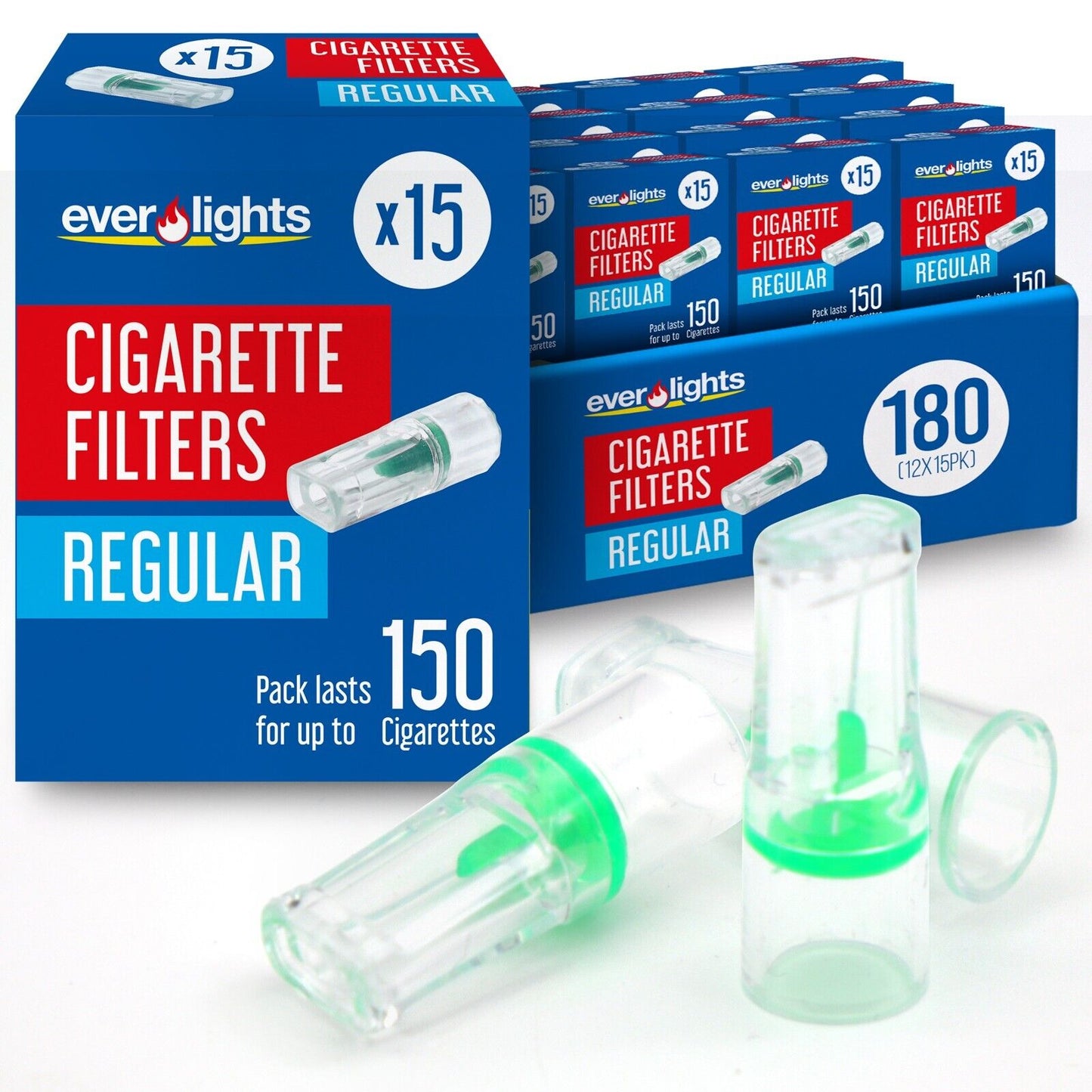 Cigarette Tar Filters Slim Regular for Roll Up Plastic Holder Reduce Tar