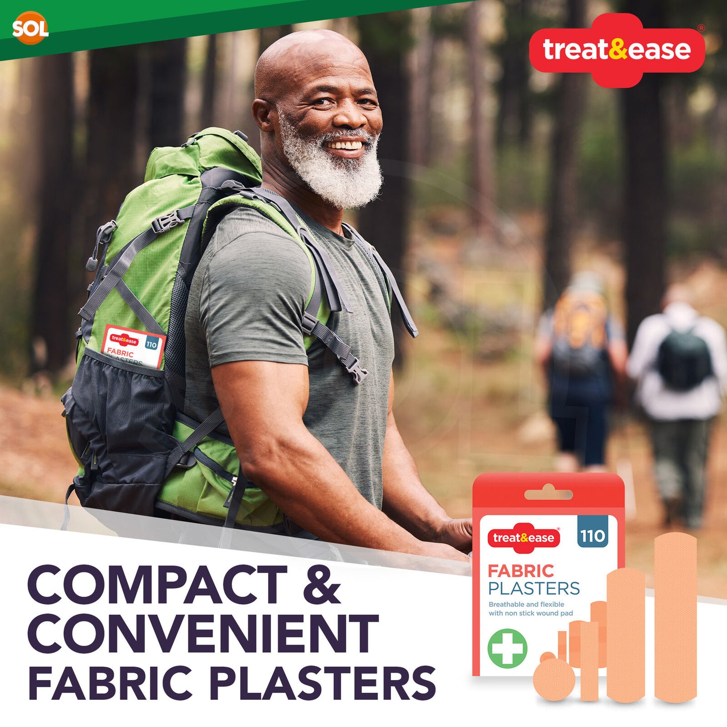110 Assorted Fabric Plasters Breathable Flexible Adhesive FirstAid Wound Healing