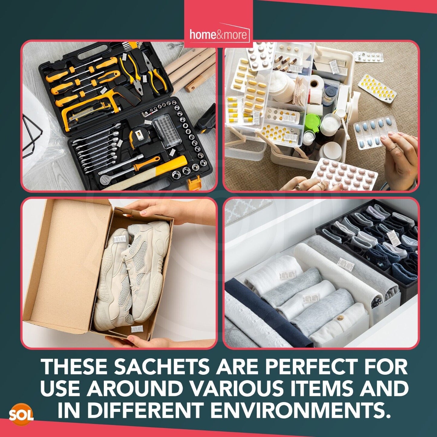 Silica Gel Sachets 1g Reusable Moisture Absorber | 300 Pack