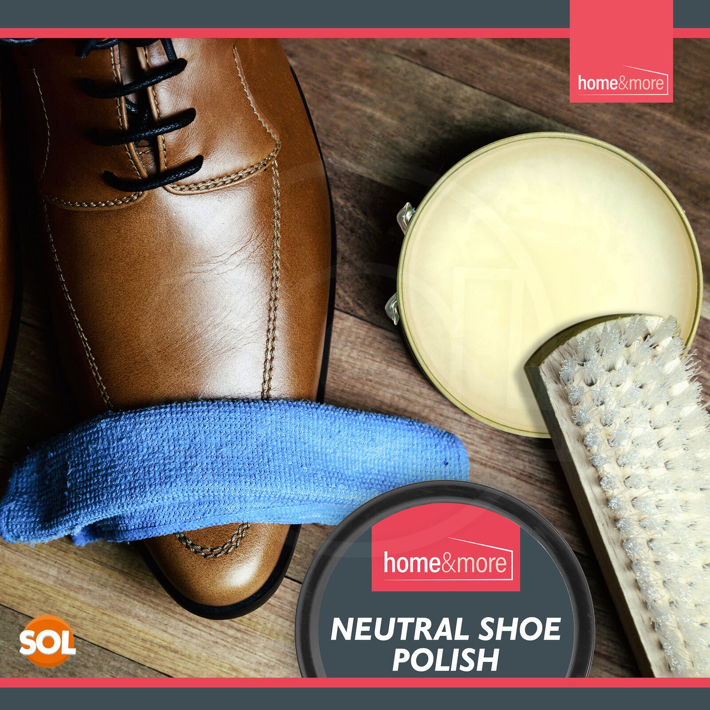 Shoe Brush Set | Leather Shoe Polish Brushes for Black & Brown Shoes | 2 Pack