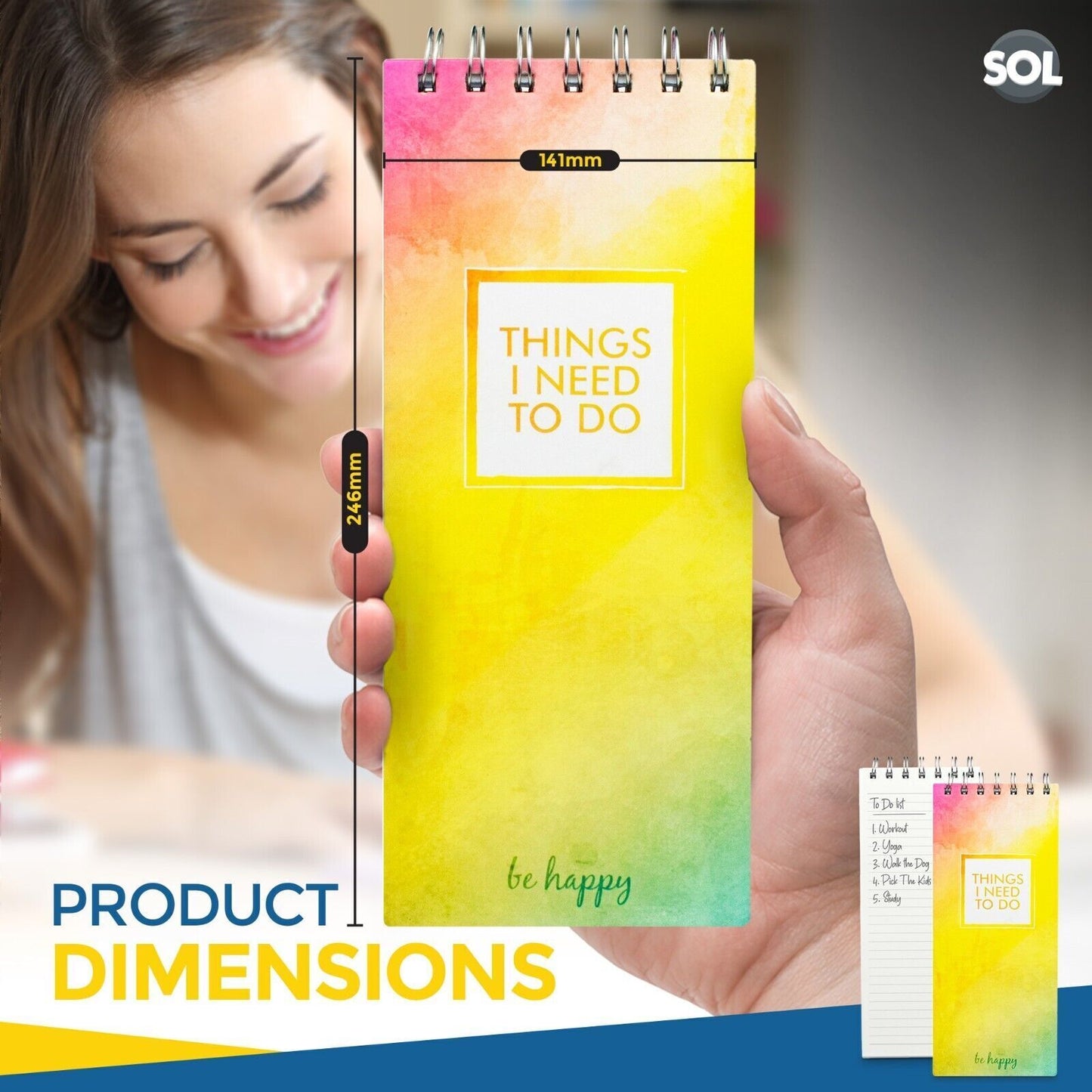 Things To Do List Notepad Weekly Planner 2 Pack