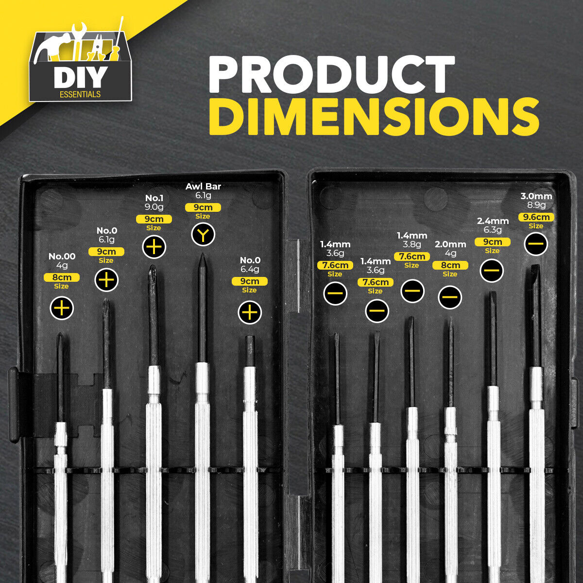 Mini Precision Screwdriver Set | Repair Tools for Electronics & Glasses | 11 piece