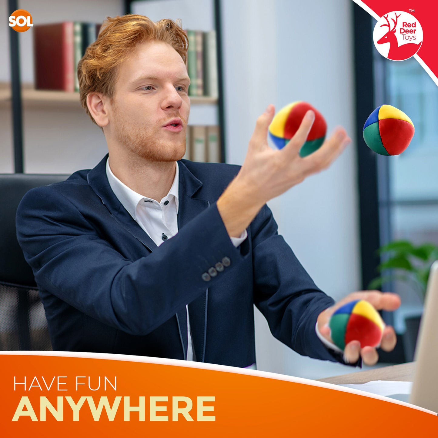 9 Juggling Balls Professional Pro Learn to Juggle Coloured Set Circus Clown Toy