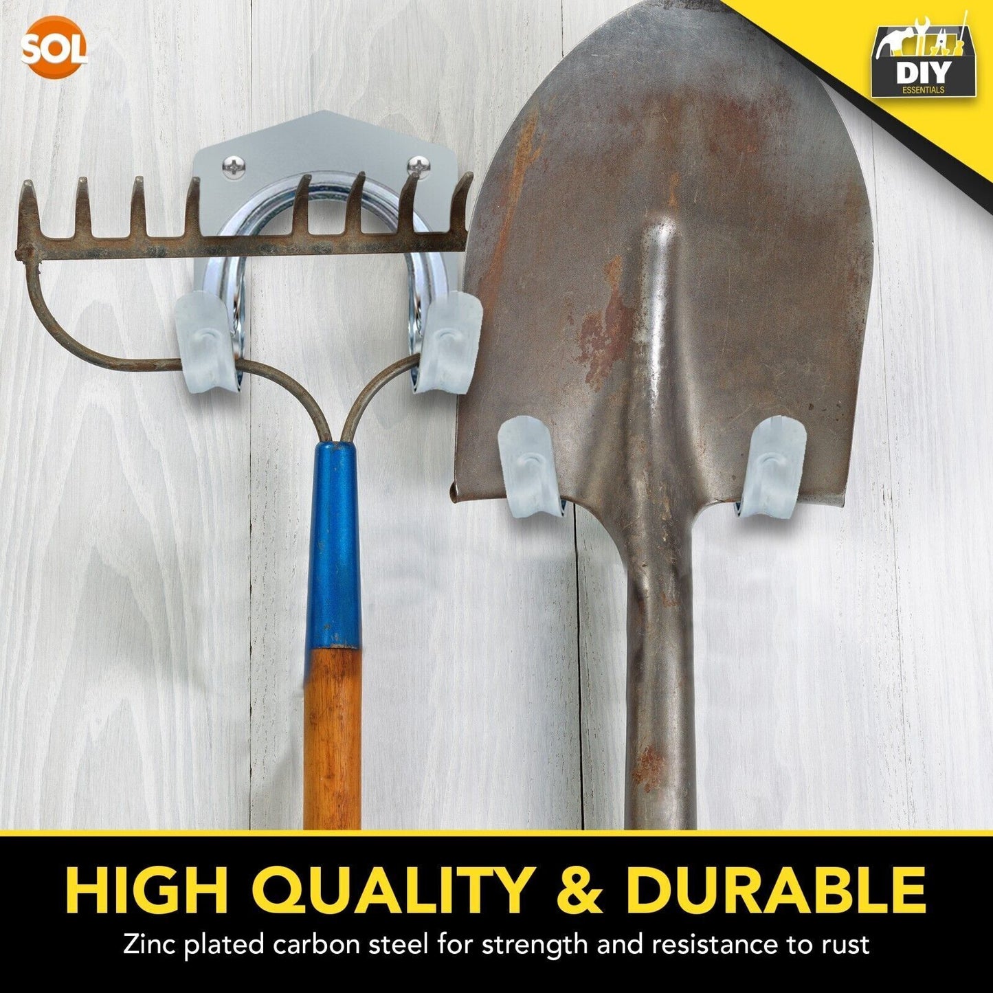 Tool Hooks & Screws | Garage Wall Bike Storage | 30 Pack