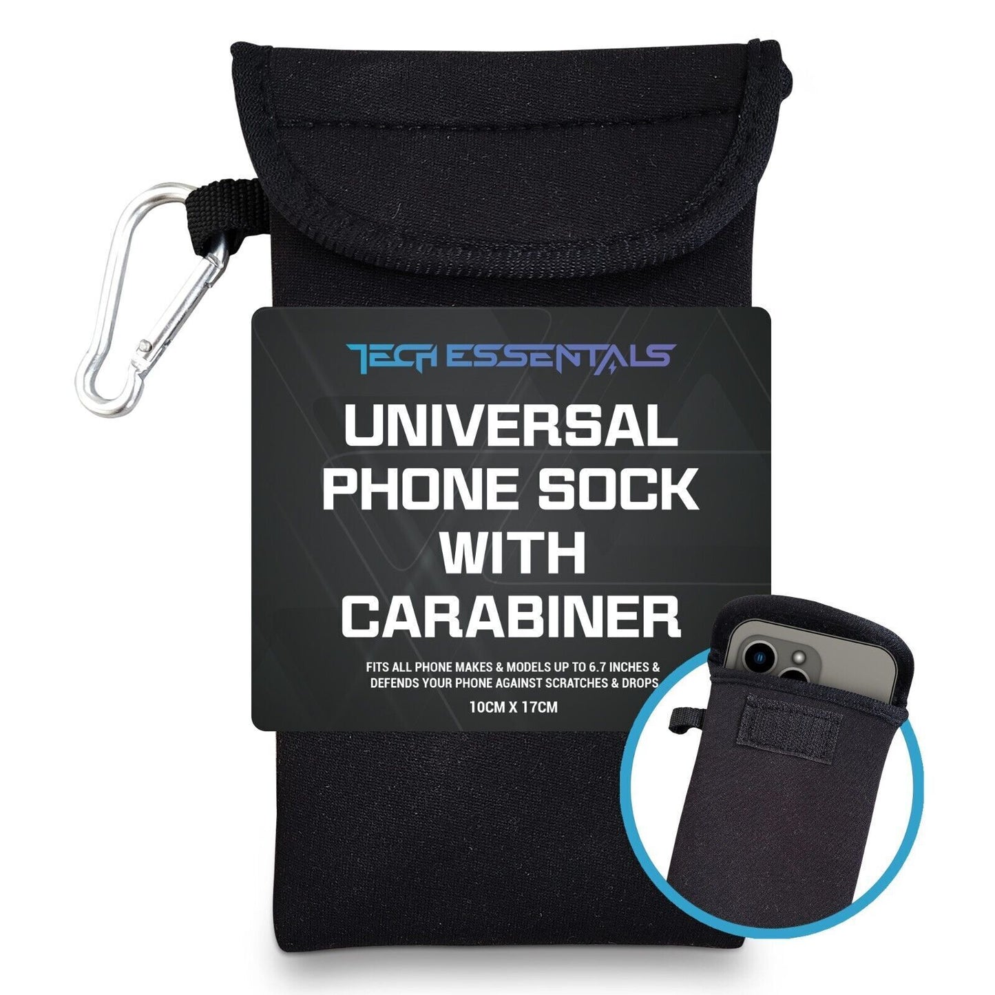 Neoprene Phone Case Sock Cover Pouch | Universal Mobile Up to 6.7 Inch