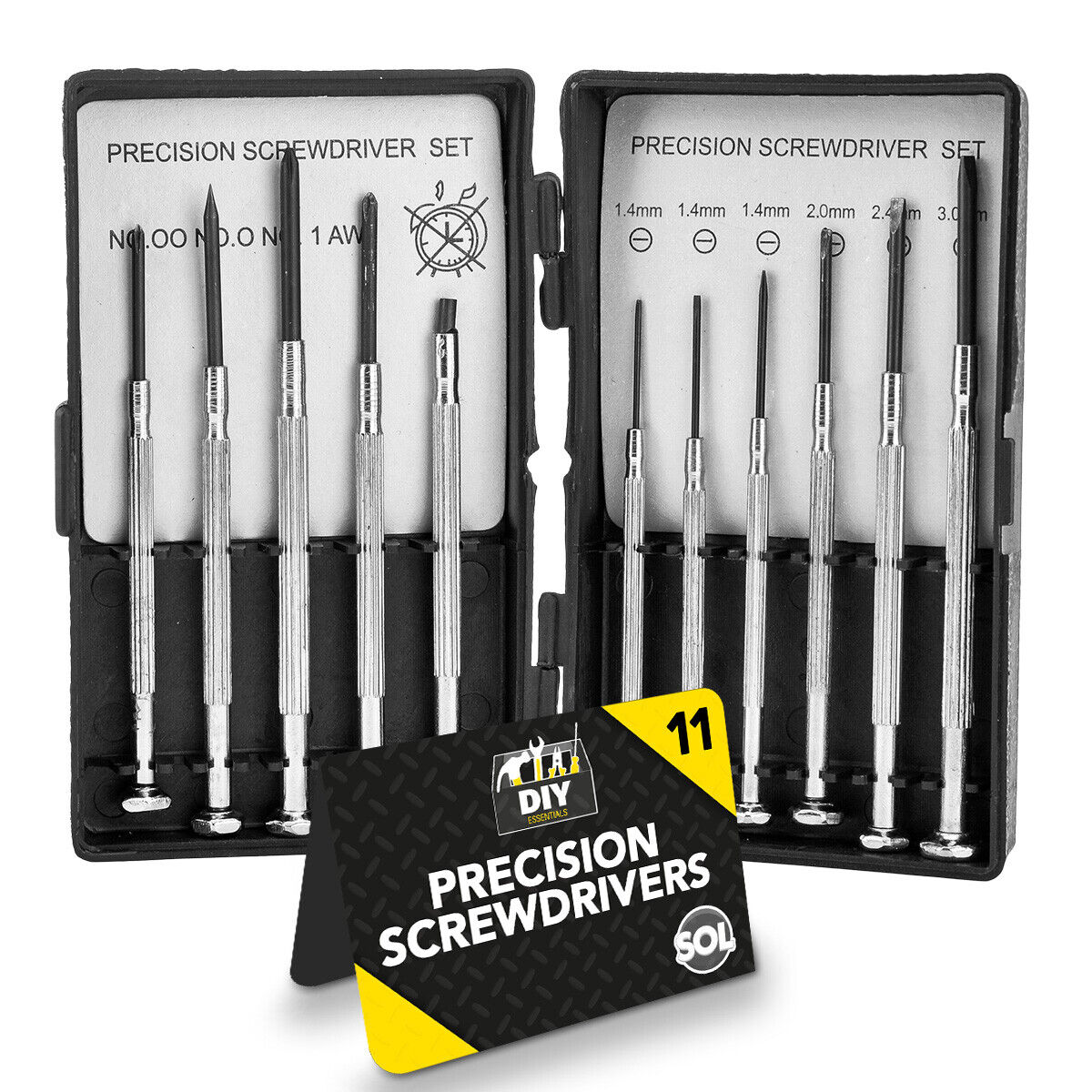 Mini Precision Screwdriver Set | Repair Tools for Electronics & Glasses | 11 piece