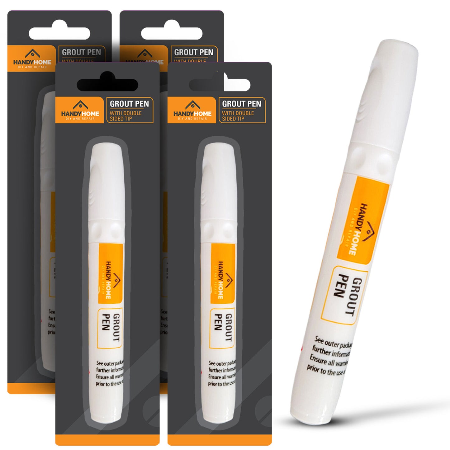 1-6pk White Tile Grout Pen Kitchen Bathroom Waterproof Marker Revives Anti Mould