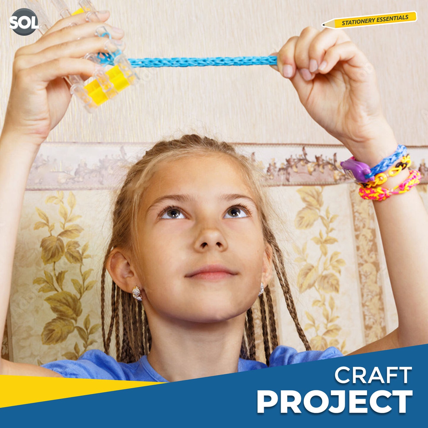 Elastic Rubber Bands Assorted Colours Sizes | 400 Pack