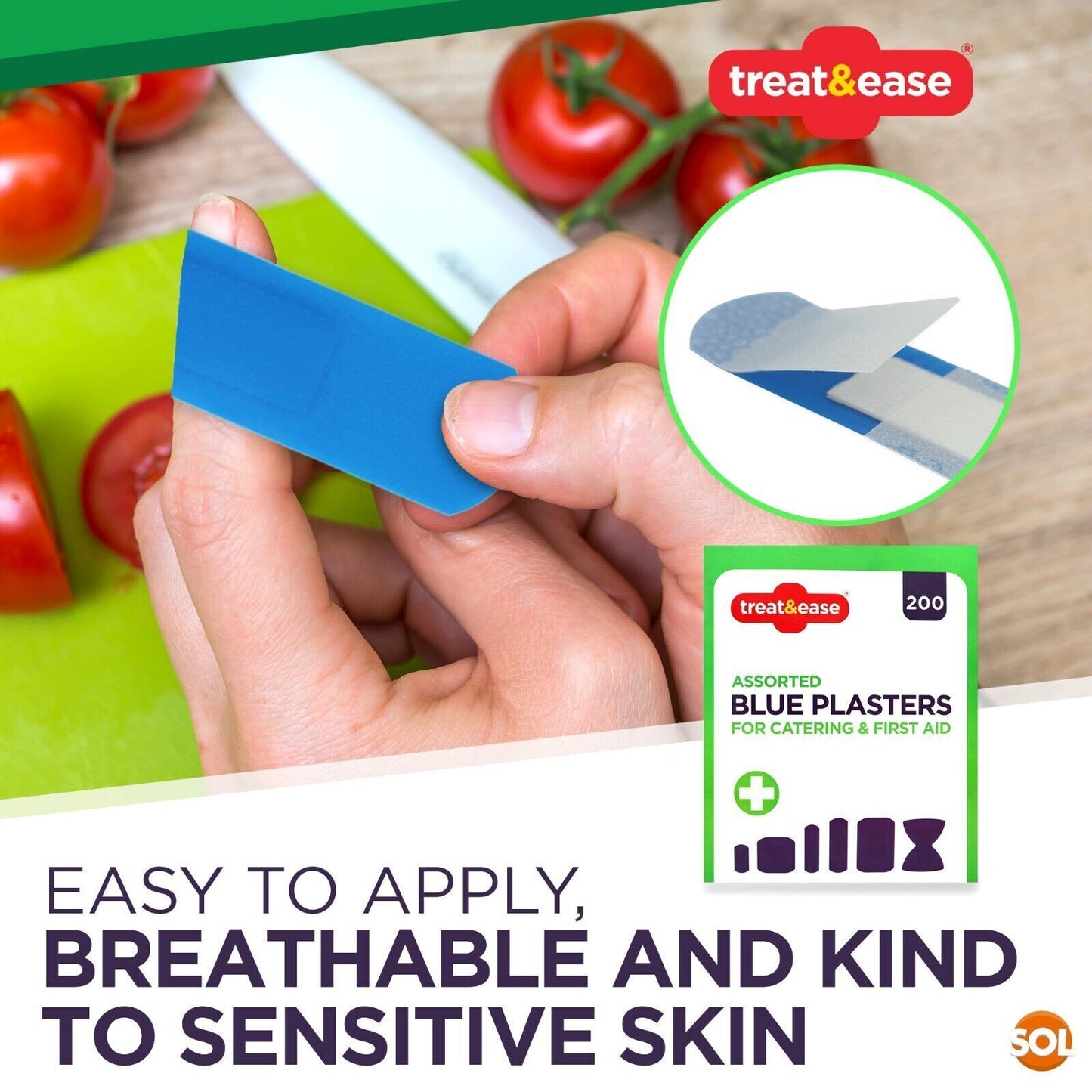 Blue Plasters Catering | Breathable First Aid | 200 Pack