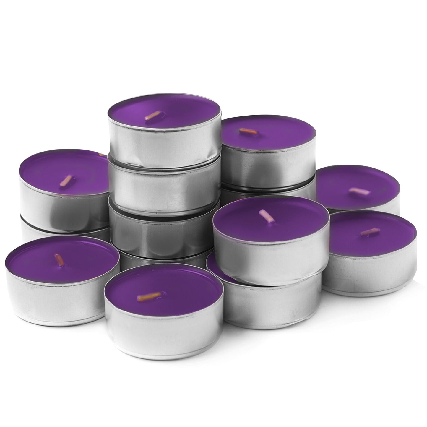 Scented Tea Light Candles | 4 Hour Burn Fragrance | 75 Pack