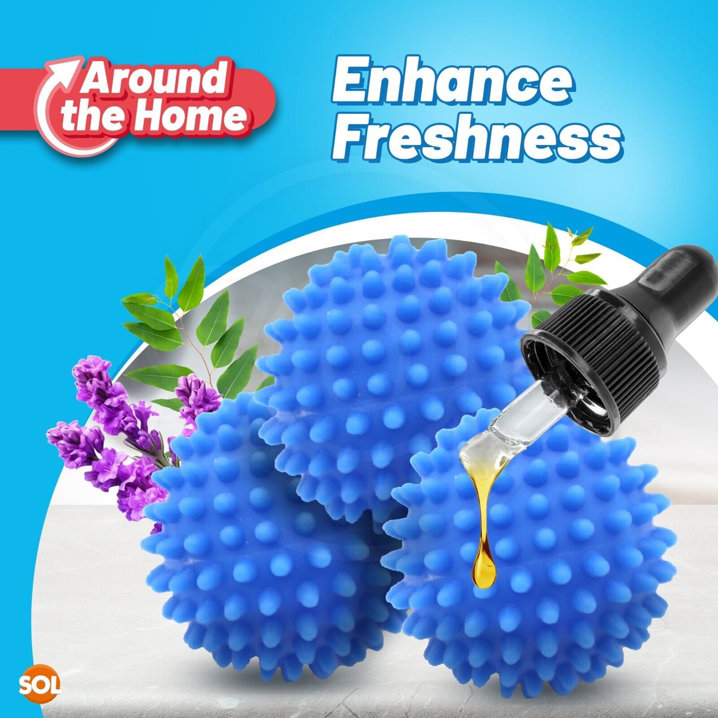 Reusable Tumble Dryer Balls Laundry Machine Clothes Softener | 4 Pack