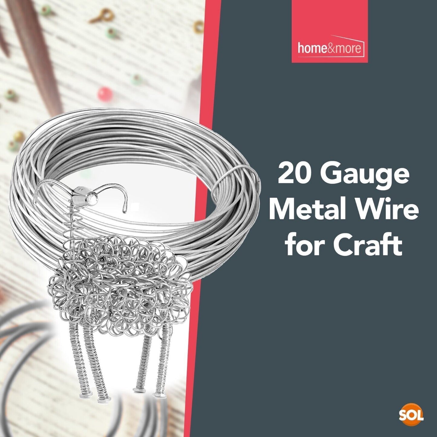 Craft Wire 0.7mm 20 Gauge | Silver Jewellery Modelling | 50M