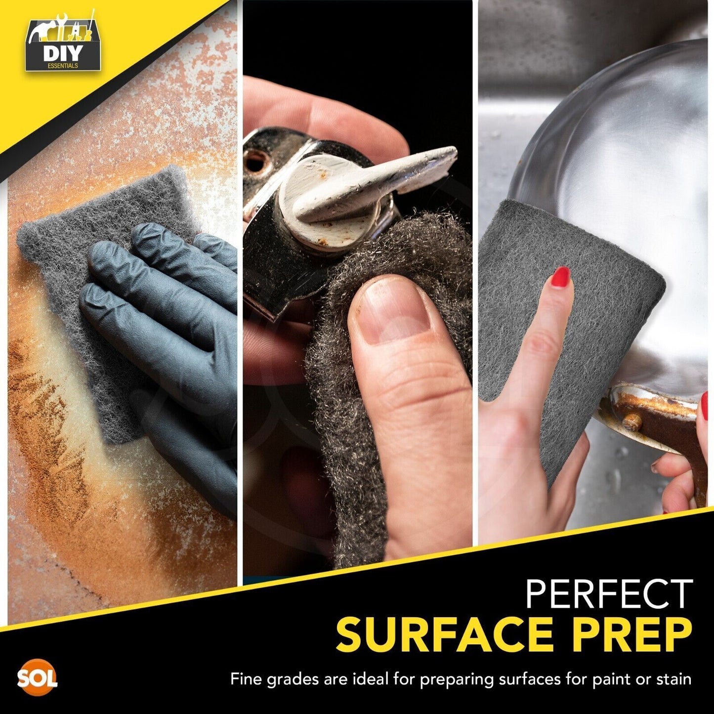 Steel Wire Wool Roll 1M | Grade 0000 1 3 Ultra Fine Medium Coarse | 3 Metres