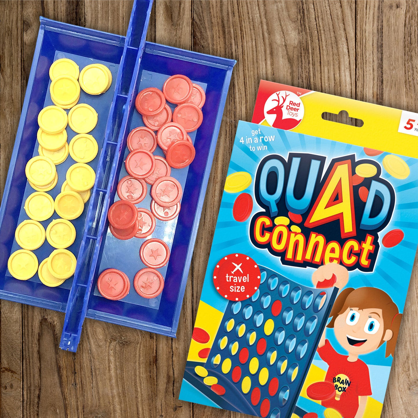 Four in a Row Game | Travel Board Game for Kids & Family Fun