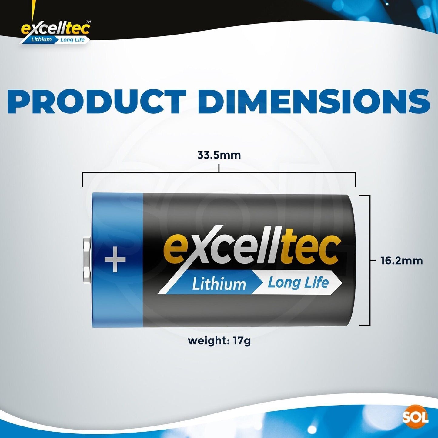 CR123A 3V Lithium Battery | High Capacity Camera Batteries | 4 Pack