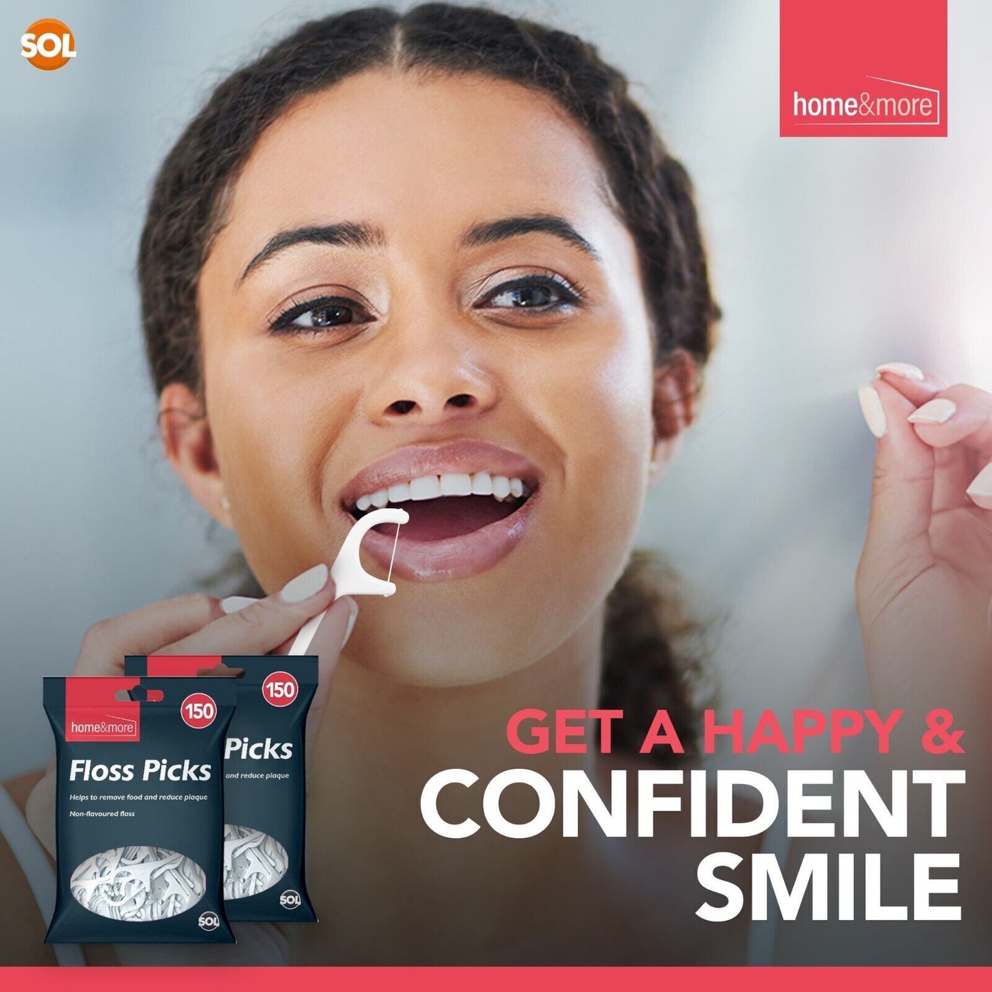 300pk Dental Floss Sticks | Interdental Tooth Harps Teeth Picks Oral Plaque Care