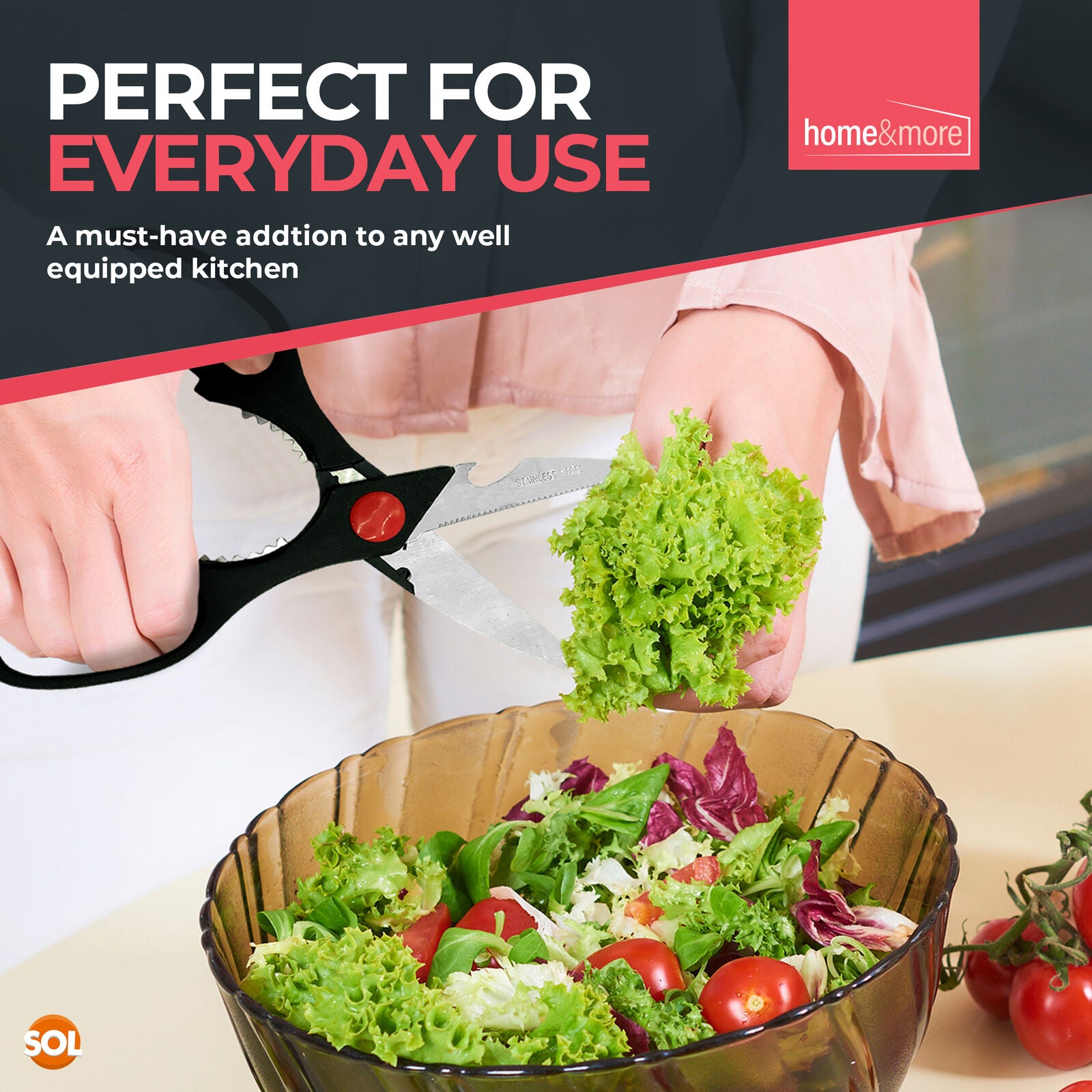 Stainless Steel Kitchen Scissors Set | Multi Purpose Heavy Duty Household Shears