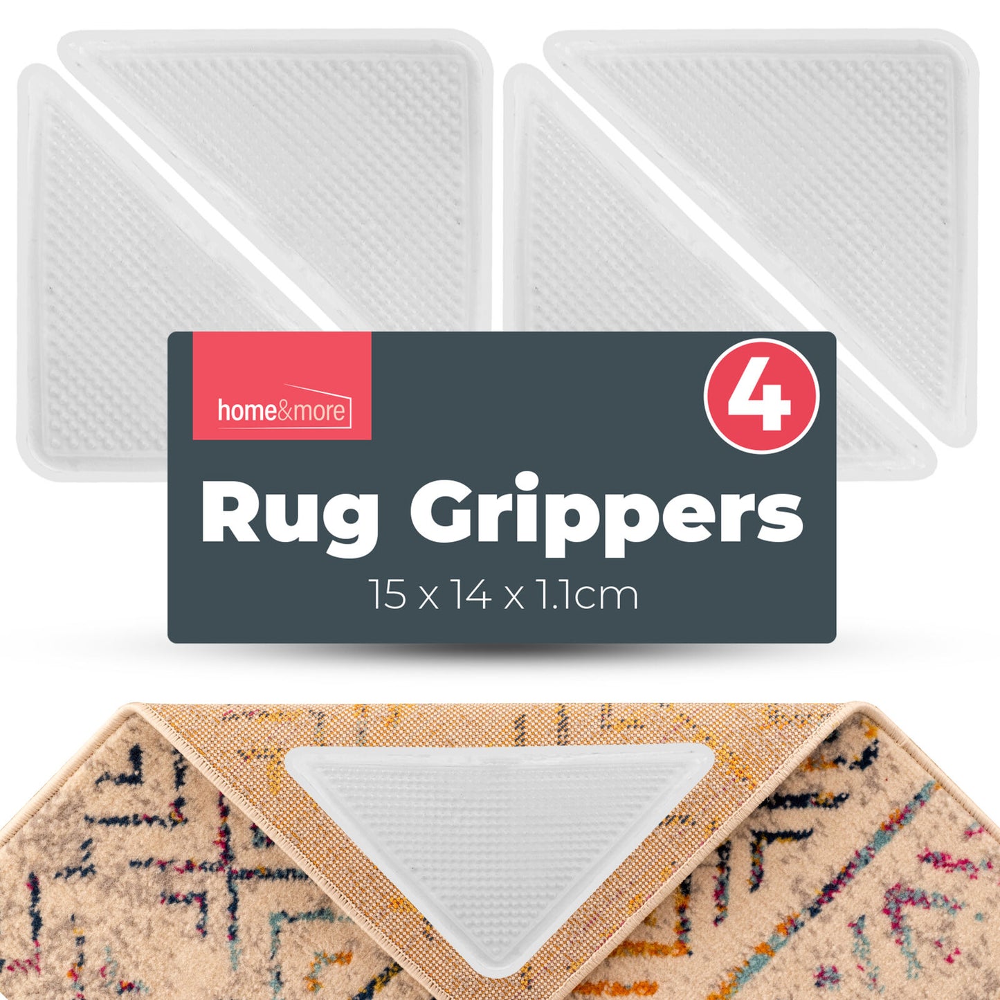 4-16 Rug Gripper Carpet Mat Anti Non Slip Grip Stopper Stickers Tape To Underlay