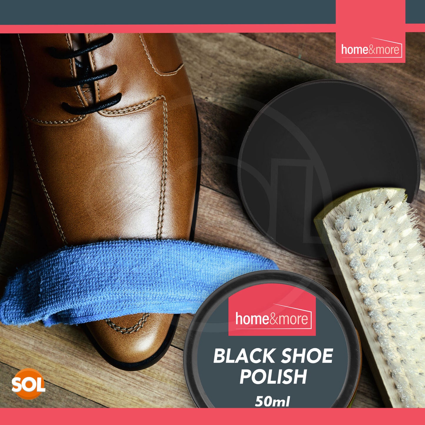 Shoe Brush Set | Leather Shoe Polish Brushes for Black & Brown Shoes | 2 Pack