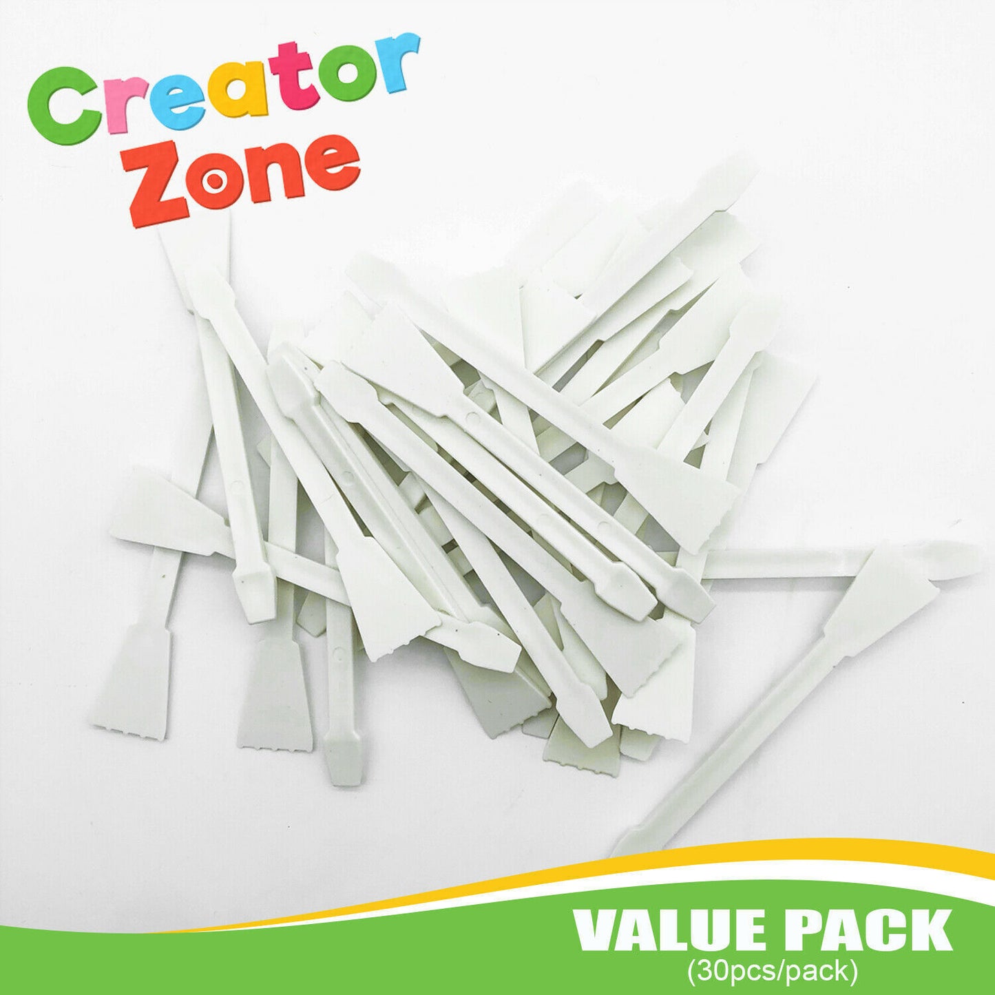 Glue Spreaders Plastic PVA Adhesive Sticks | White | 30 Pack