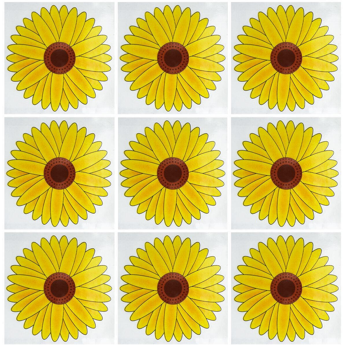 3-12pk Fly Trap Window Stickers Sticky Sunflower Insect Bug Flies Killer Catcher
