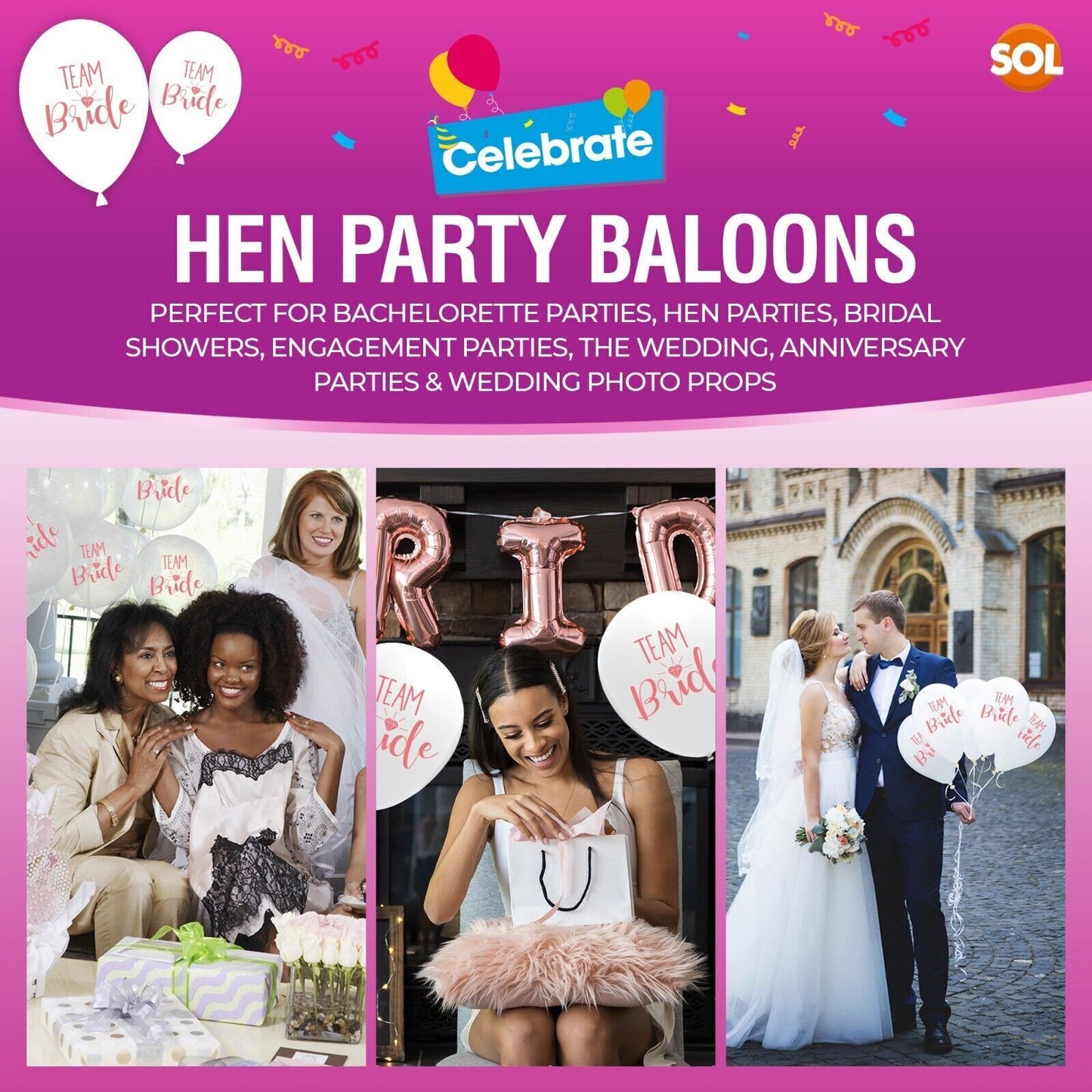 24 Team Bride Hen Party Balloons Wedding Night Do Decorations Accessories To Be