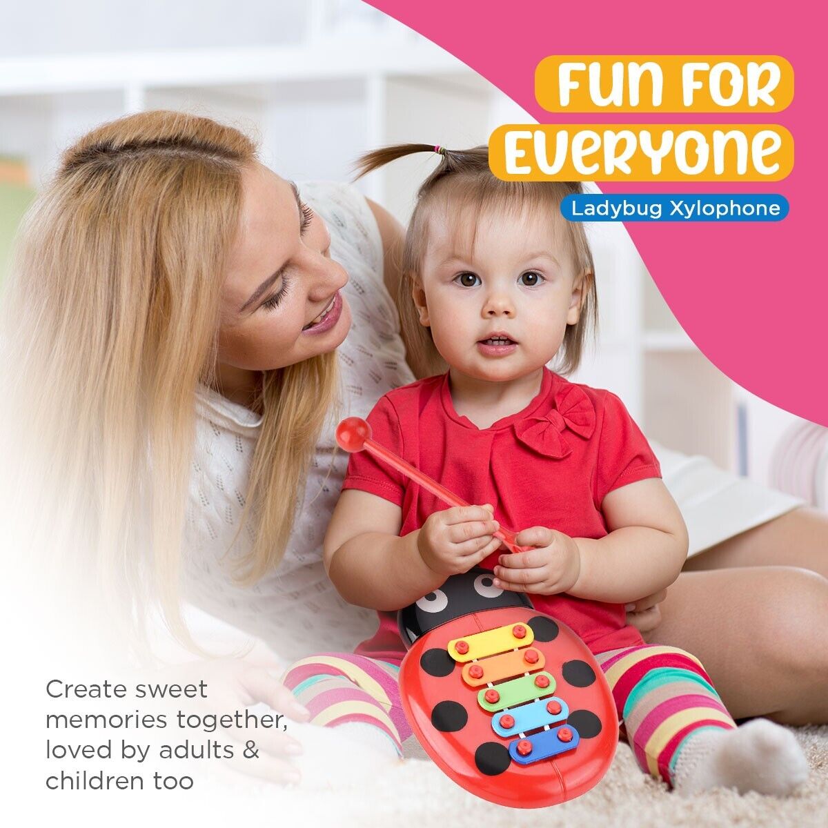 Kids Beetle Xylophone Toy 5-Note Musical Instrument | 500 Pack