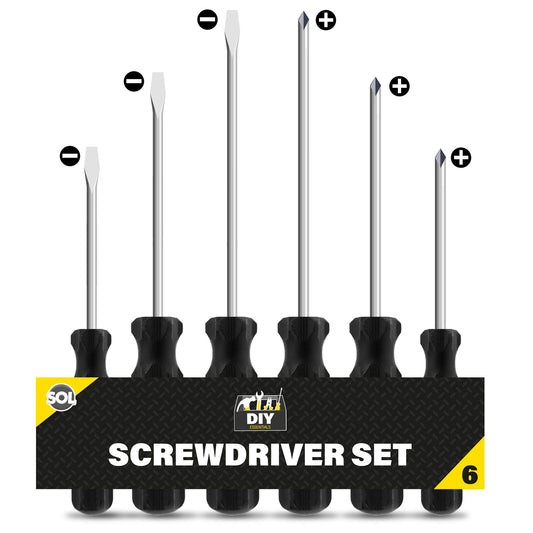 Screwdriver Set | Phillips & Flathead Precision | 6 Pack