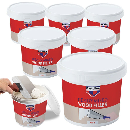 Wood Filler White 500g | Ready Mixed Cracks Repair Interior Exterior | 2 Pack