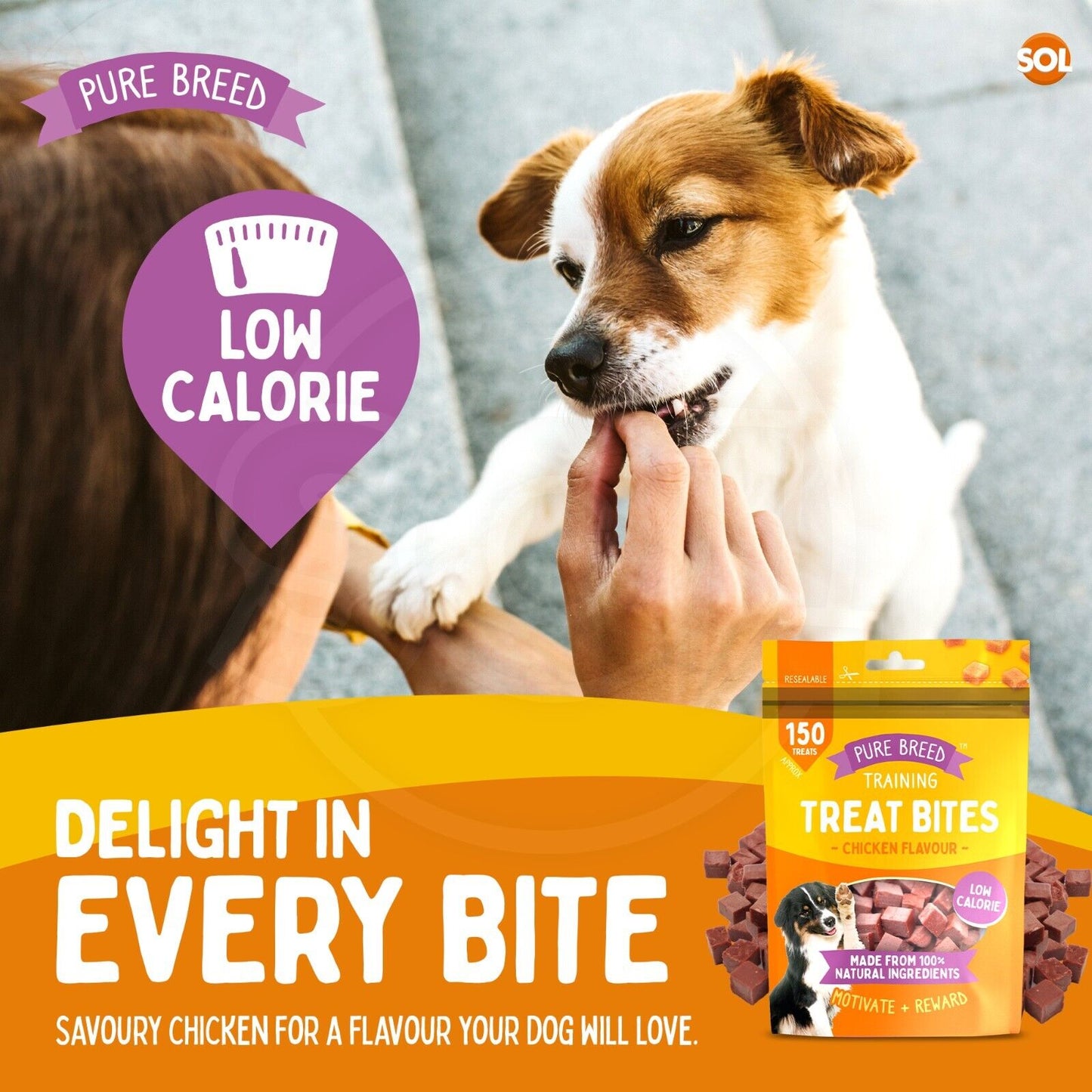 Chicken Bites Dog Training Treats Duck & Beef | 100g