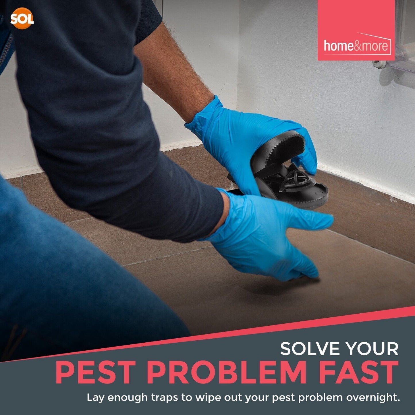 Mouse Traps | Heavy Duty Reusable Rodent Catcher | 12 Pack