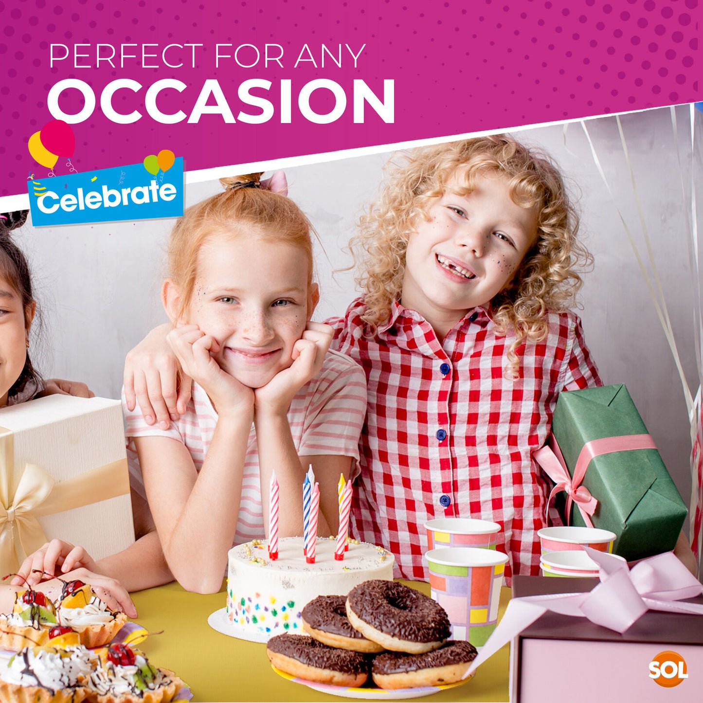 Gold Plastic Table Covers Square Wipe Clean Party Cloth | 3 Pack