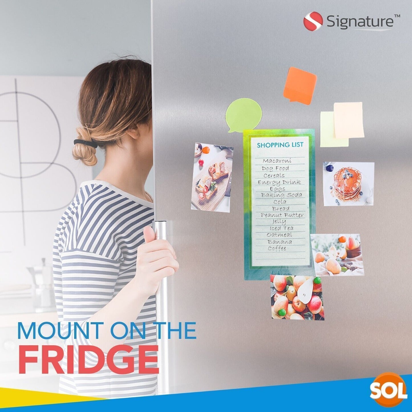 Magnetic Shopping List Pads | Fridge Notepads with Magnet | 2 Pack