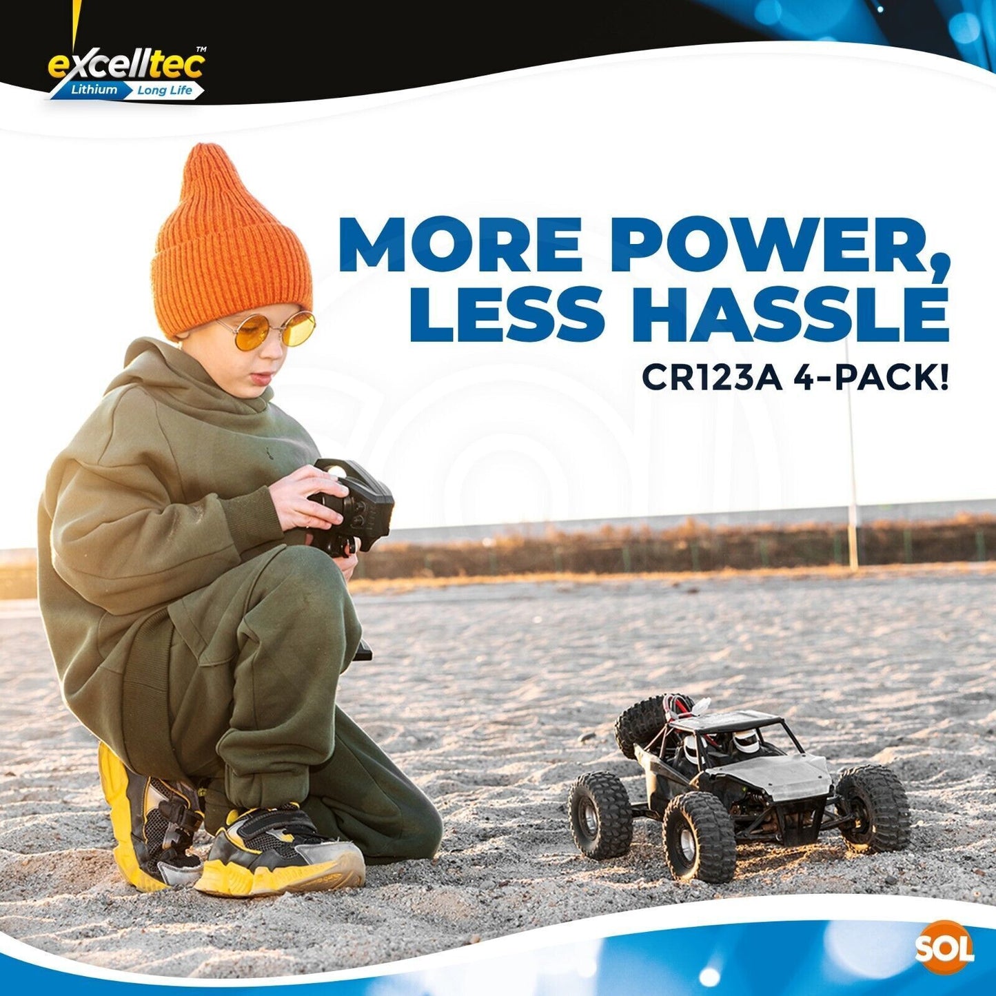 CR123A 3V Lithium Battery | High Capacity Camera Batteries | 4 Pack