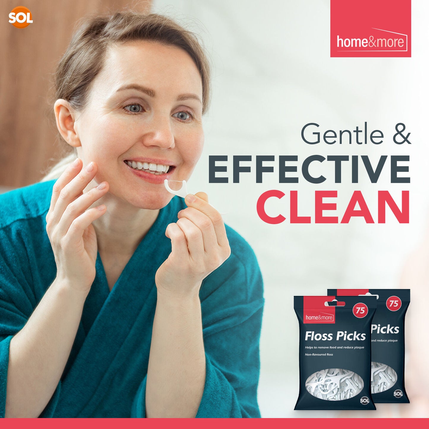 Dental Floss Sticks Interdental Tooth Harp Teeth Picks | 150 Pack