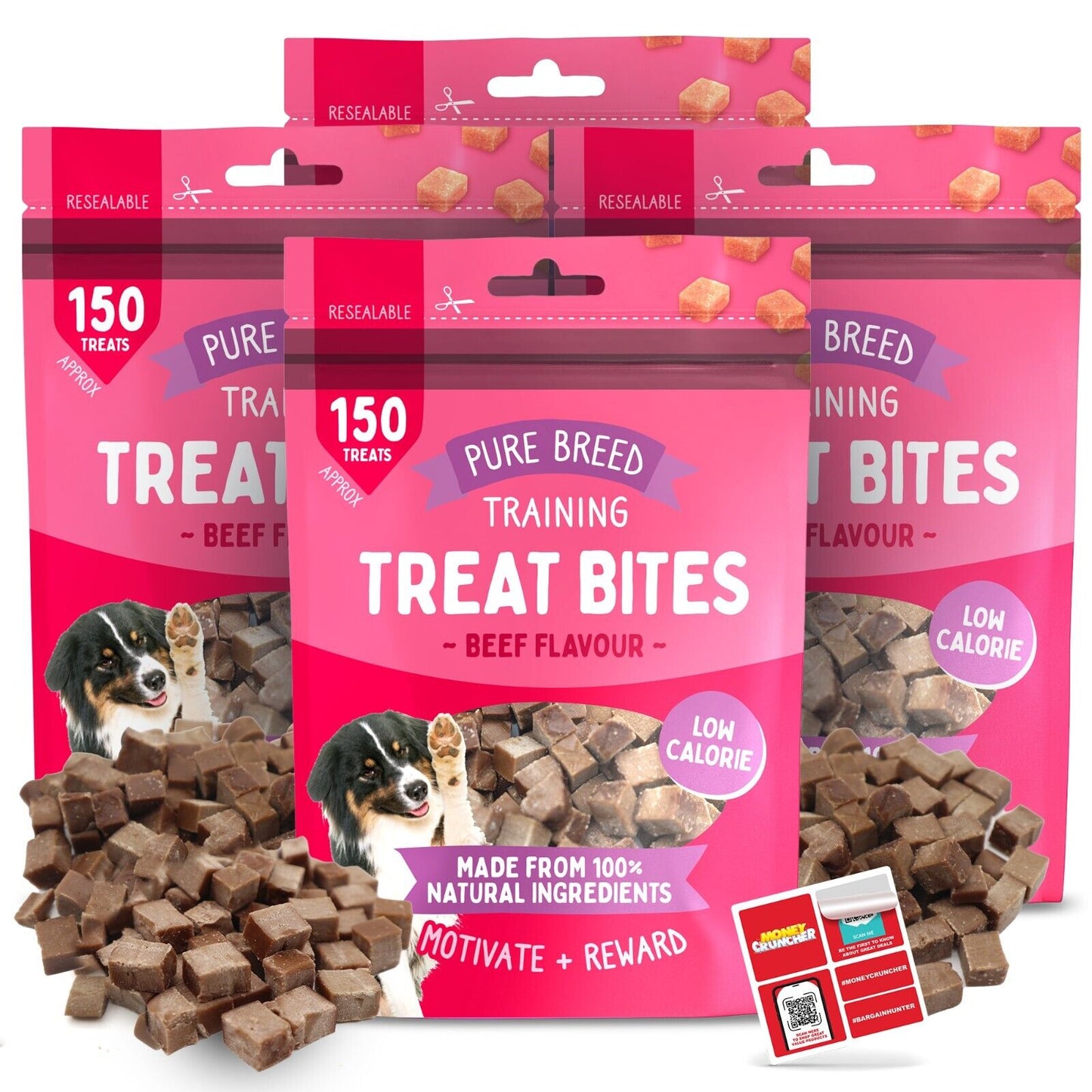 Chicken Bites Dog Training Treats Duck & Beef | 100g
