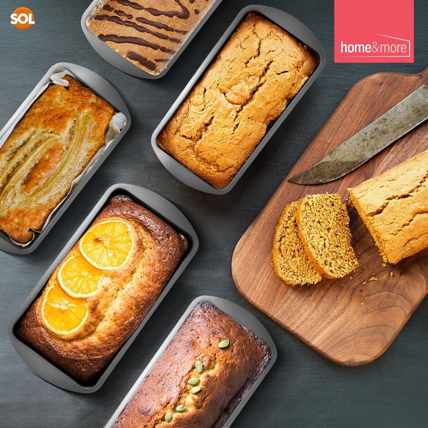 Loaf Tin Set 21x11x6.4 CM | Bread & Cake Baking Pan | 4 Pack