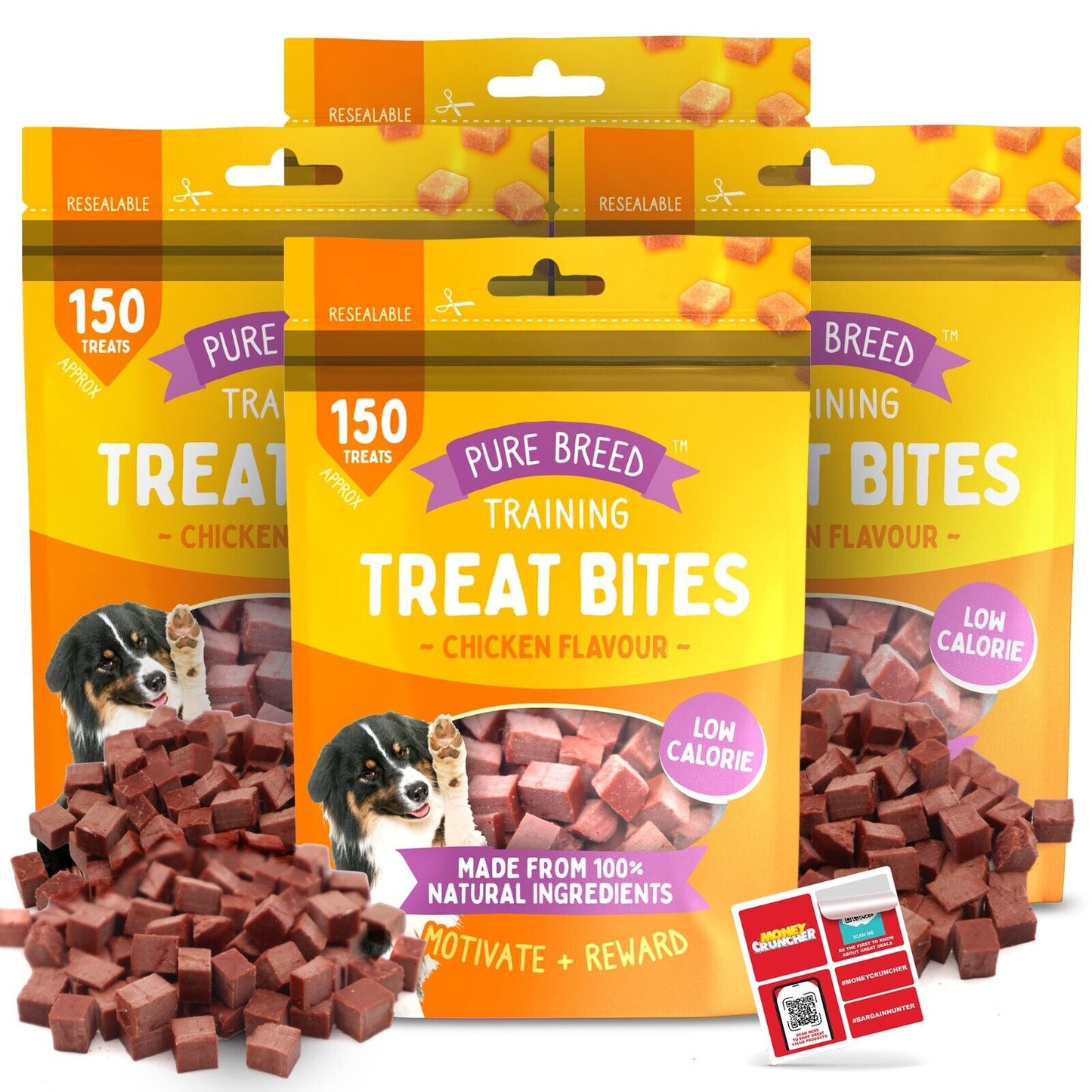 Chicken Bites Dog Training Treats Duck & Beef | 100g