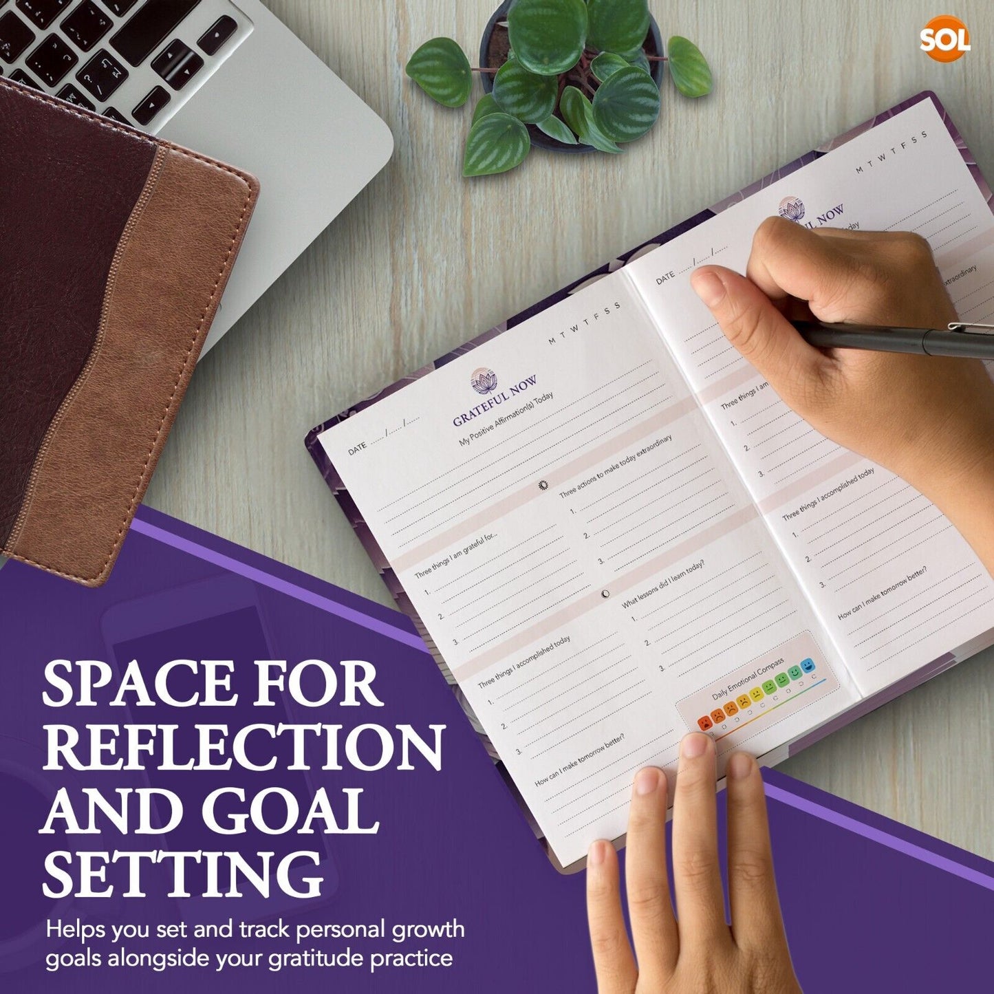 Daily Gratitude Journal A4 60 Day Mindfulness Diary
