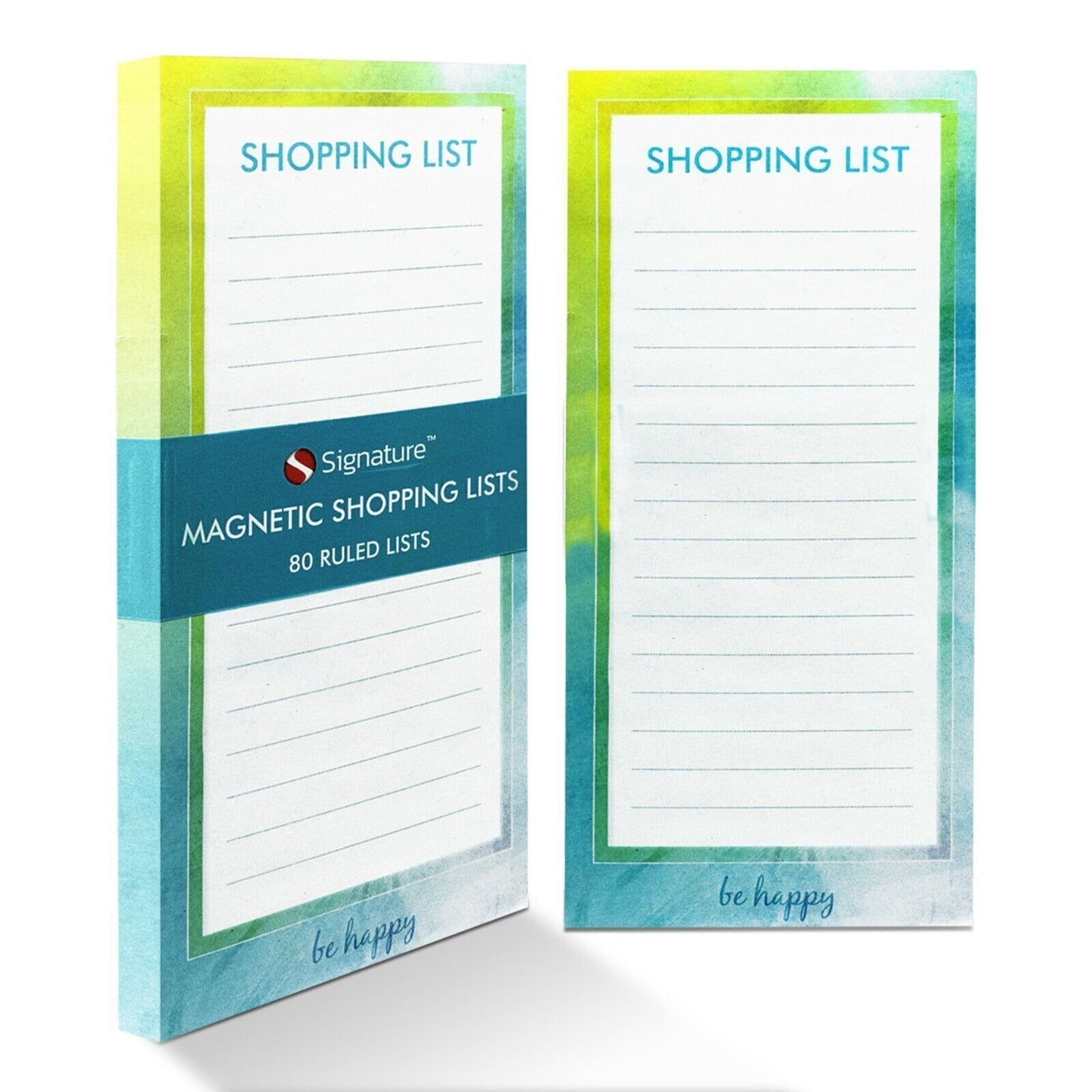 Magnetic Shopping List Pads | Fridge Notepads with Magnet | 2 Pack