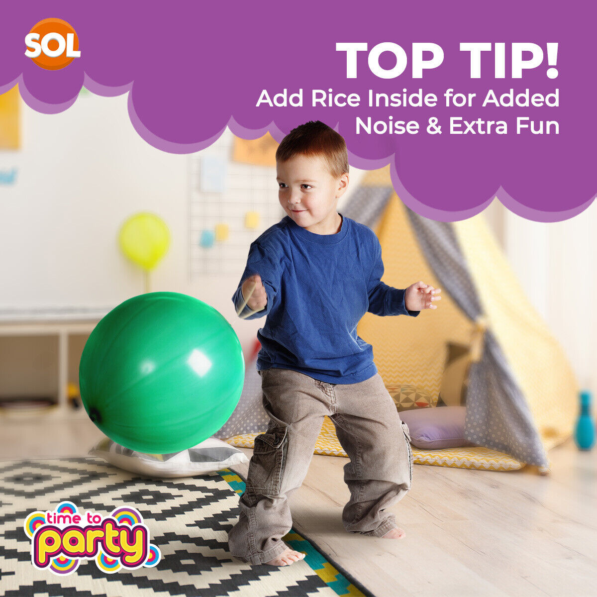 Large Punch Balloons | Party Bag Fillers | Children’s Birthday Loot Toys | 15 Pack