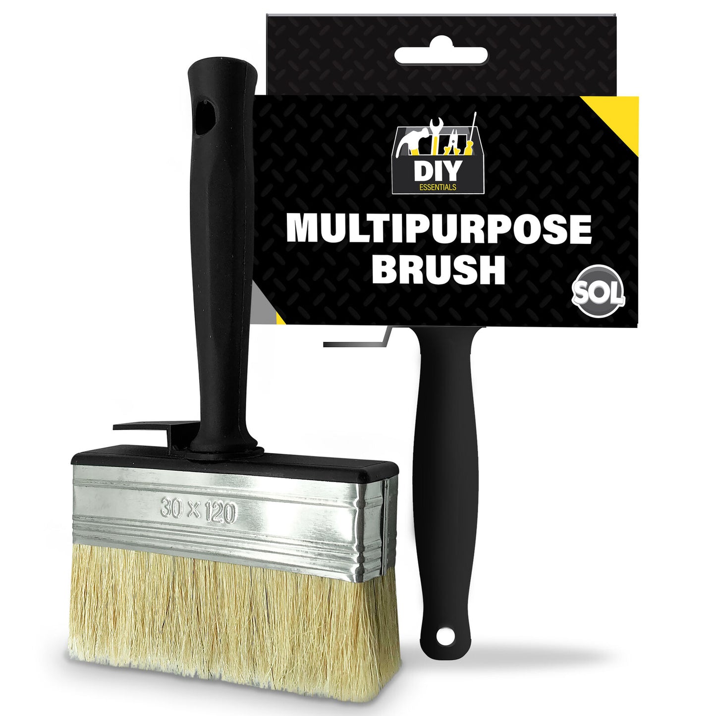 Shed Fence Brush 5 Inch | Multipurpose Paint Paste Wood Decking | 2 Pack