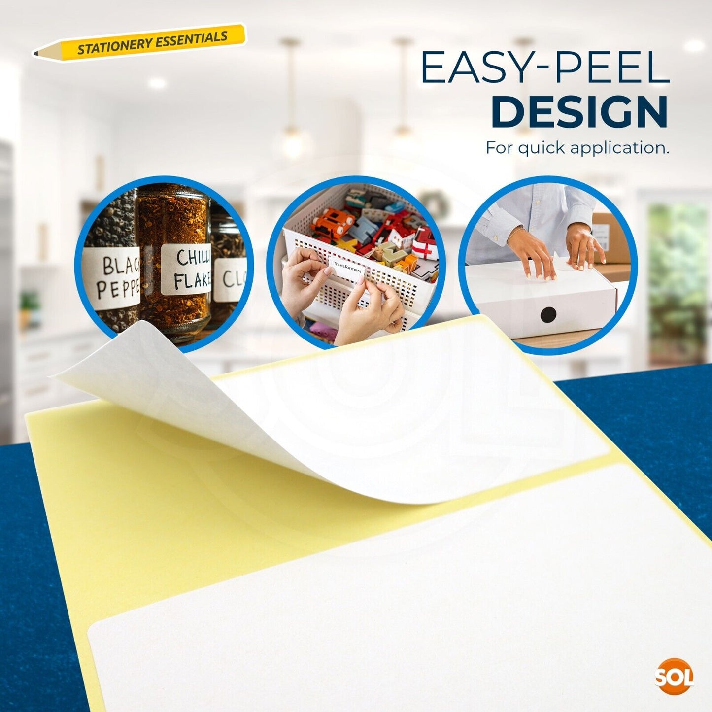 White Stickers 100x50mm Self Adhesive Printer Labels | 200 Pack