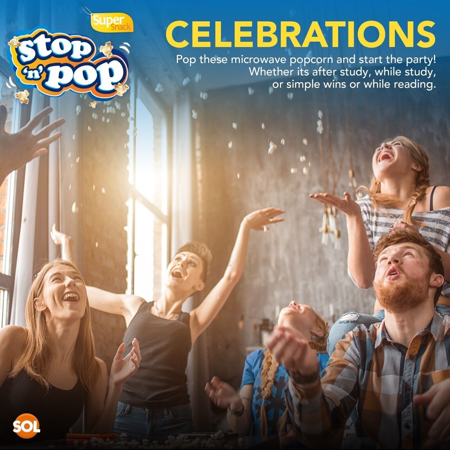 Microwave Popcorn 85g | Sweet Salted Butter Flavour | 48 Pack