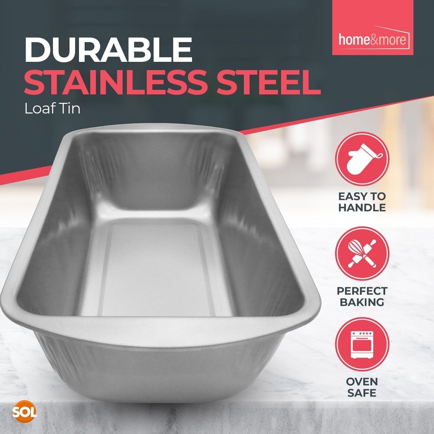 Loaf Tin Set 21x11x6.4 CM | Bread & Cake Baking Pan | 4 Pack