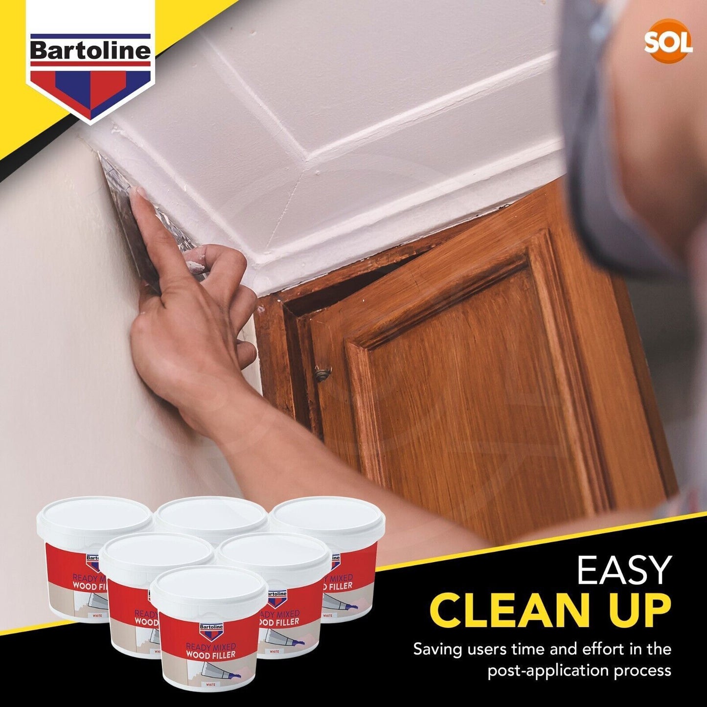 Wood Filler White 500g | Ready Mixed Cracks Repair Interior Exterior | 2 Pack