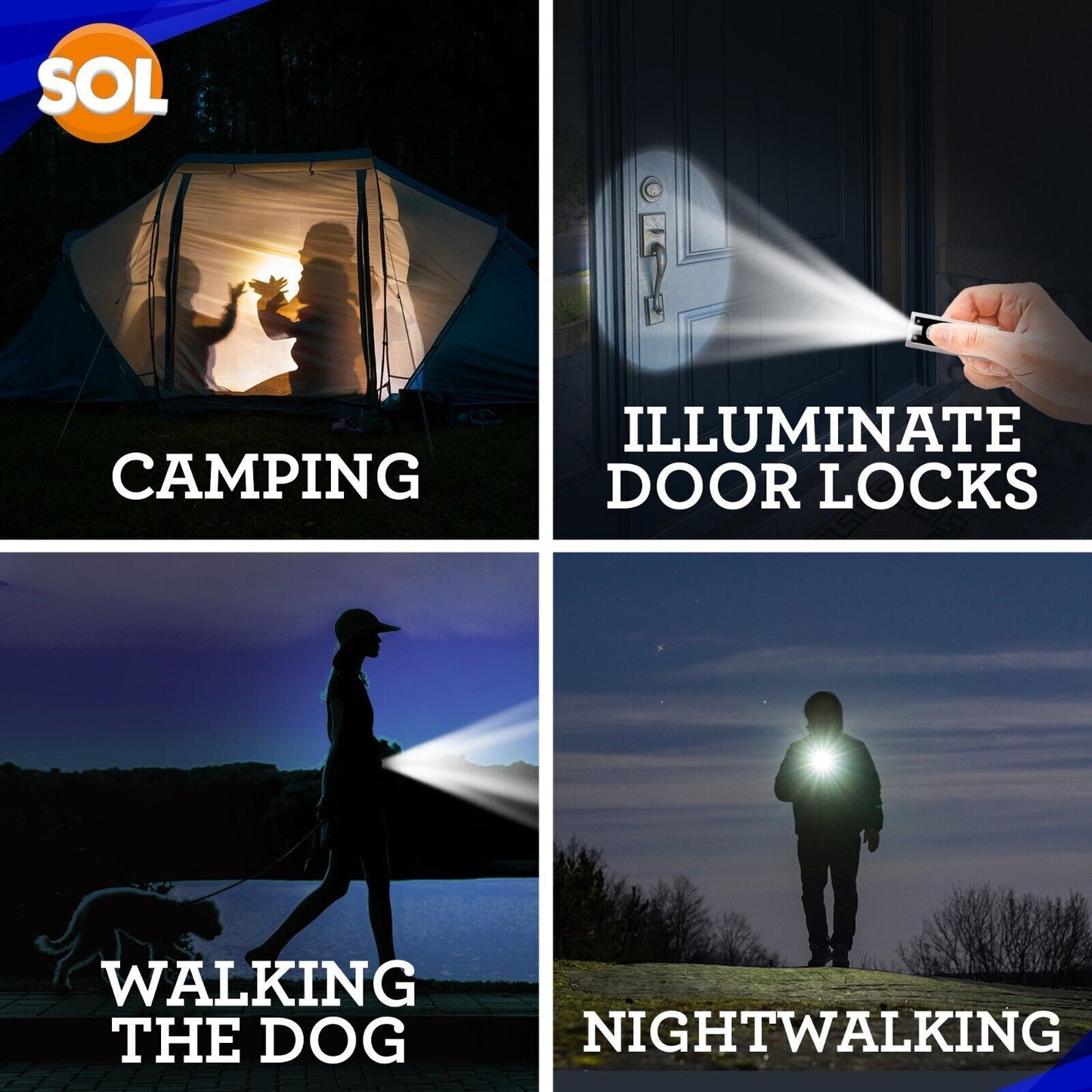 LED Keychain Mini Torch | Ultra Bright Pocket Camping Light | 10 Pack