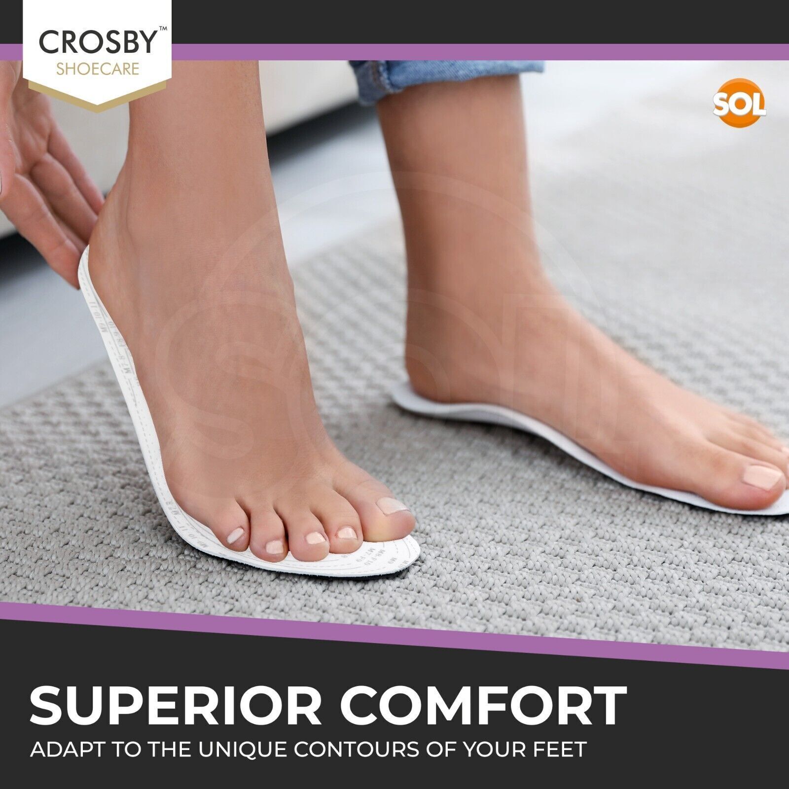 Memory Foam Insoles For Shoes Boots Trainers Orthapaedic Pads Unisex Sizes 4-11