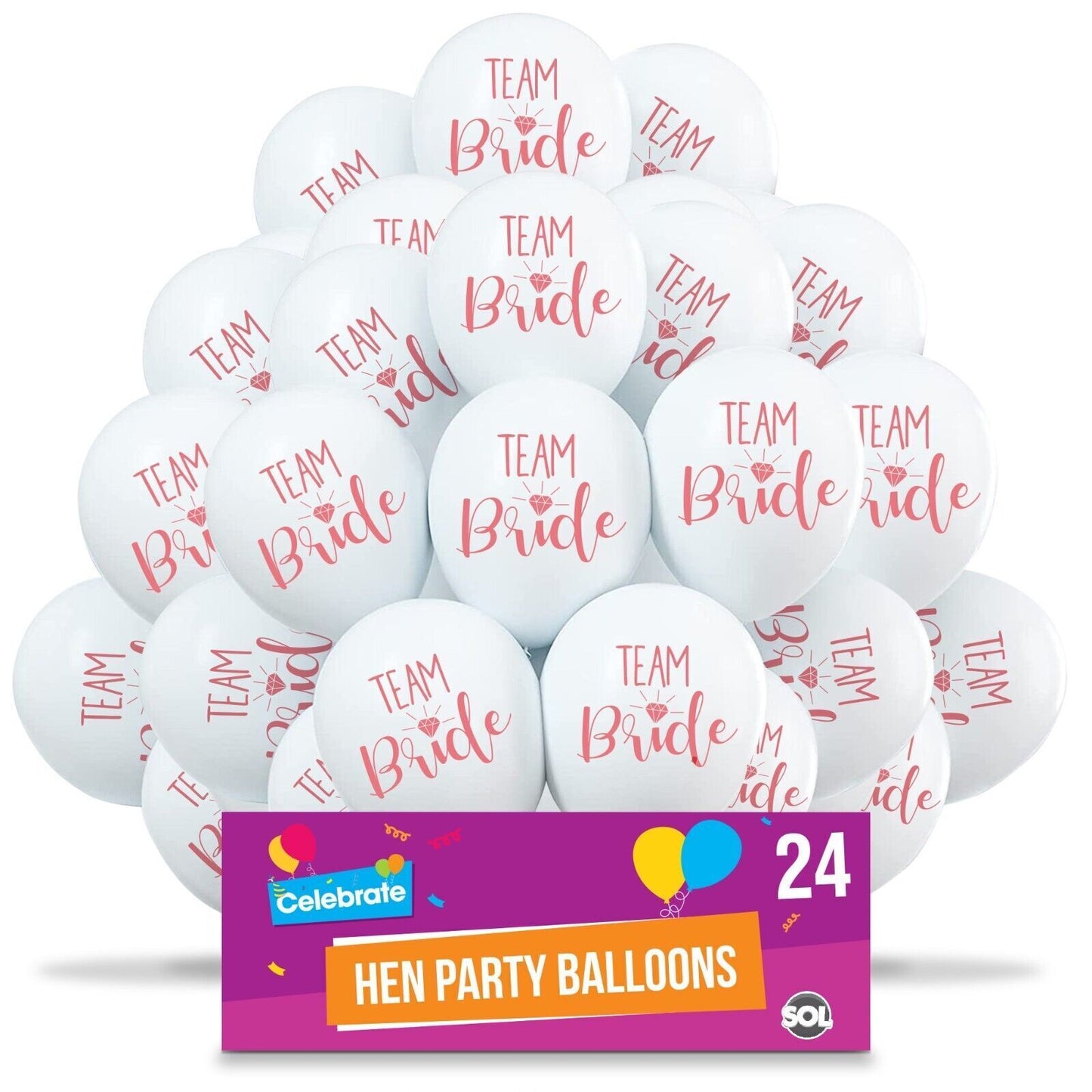 24 Team Bride Hen Party Balloons Wedding Night Do Decorations Accessories To Be
