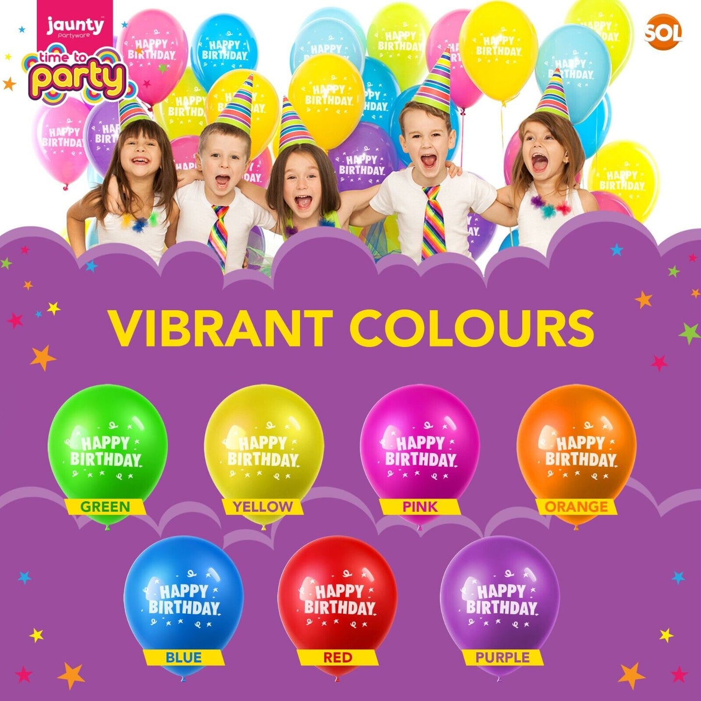 25-50 Happy Birthday Balloons 9 Inch Helium Quality Party Birthday Wedding Latex